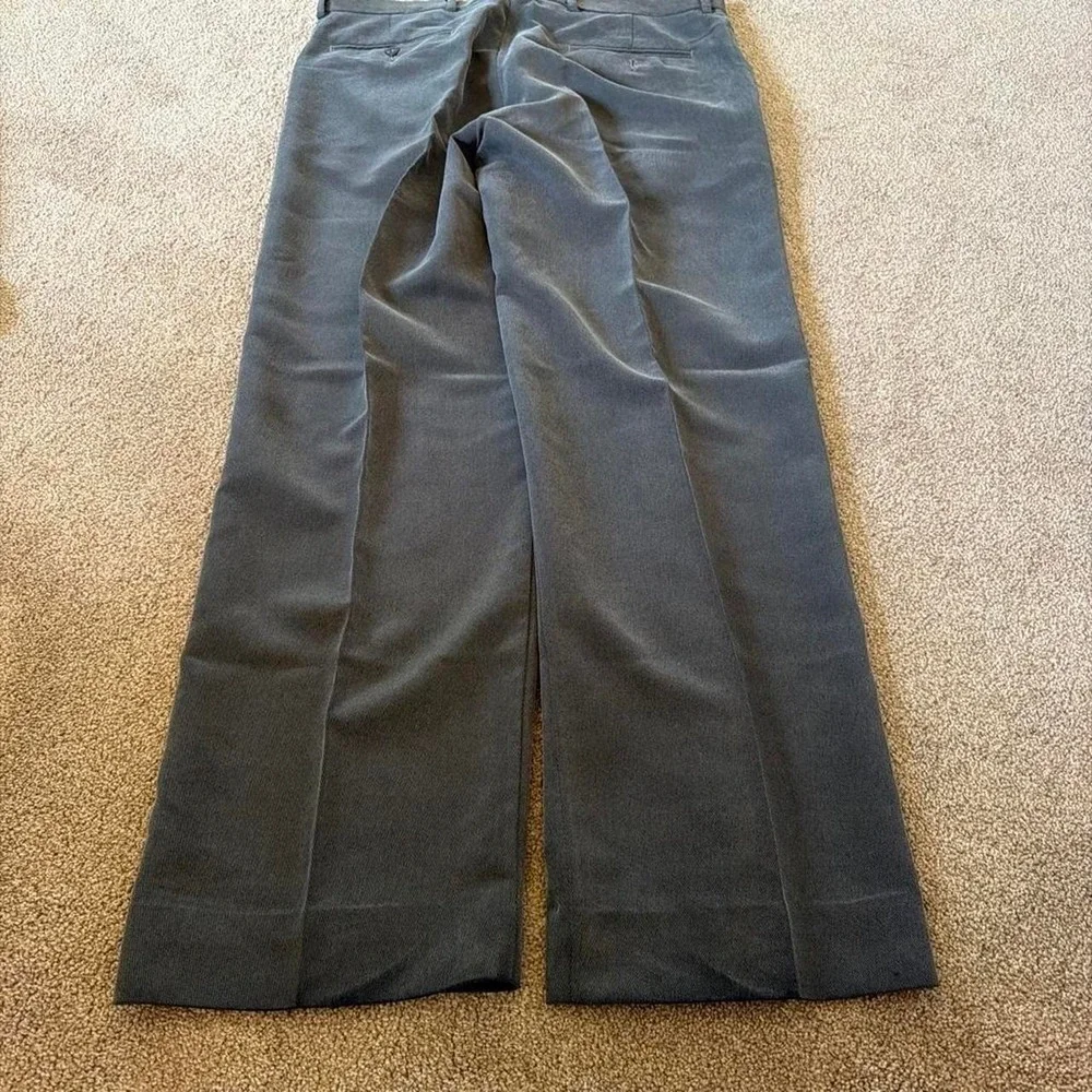 36x32 Grey Pleated Baggy Wide Leg Dress Pants Y2K Grunge 2000s Vintage